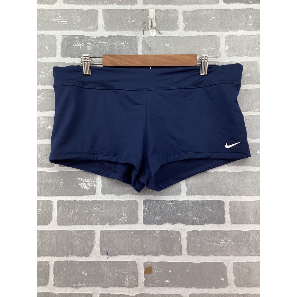 Nike Swim Navy Blue Boy Short Swim Bottoms NESS8262 Womens XL
